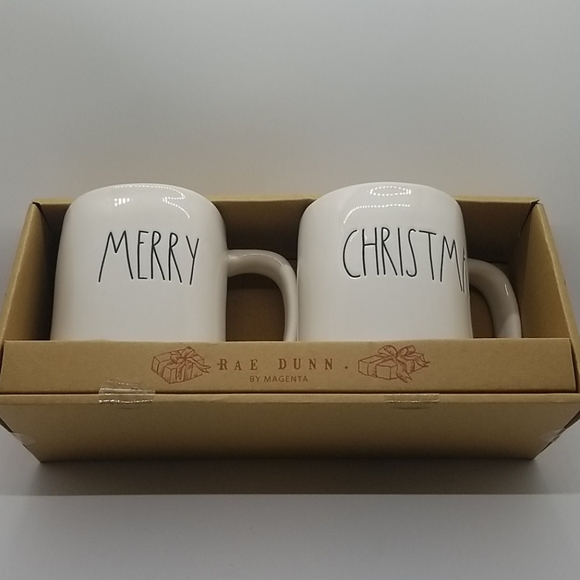 Rae Dunn holiday mug set - Picture 1 of 2